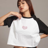 GA HEART ﾗｸﾞﾗﾝTEE ﾗｲﾝｽﾄｰﾝ