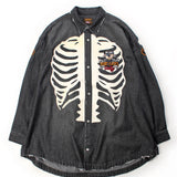 JACKROSE×VANSON×GALFY-骨犬 Demin Shirt