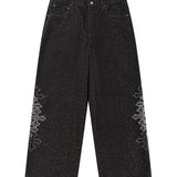 SUPPLIER/サプライヤー Multiple Cross Leather Patch Baggy Denim