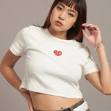 GA HEART ﾘﾌﾞｼｮｰﾄTEE