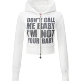 SupBaby by SUPPLIER/サプベイビー バイ サプライヤー Not Your Baby Cropped Zip Hoodie