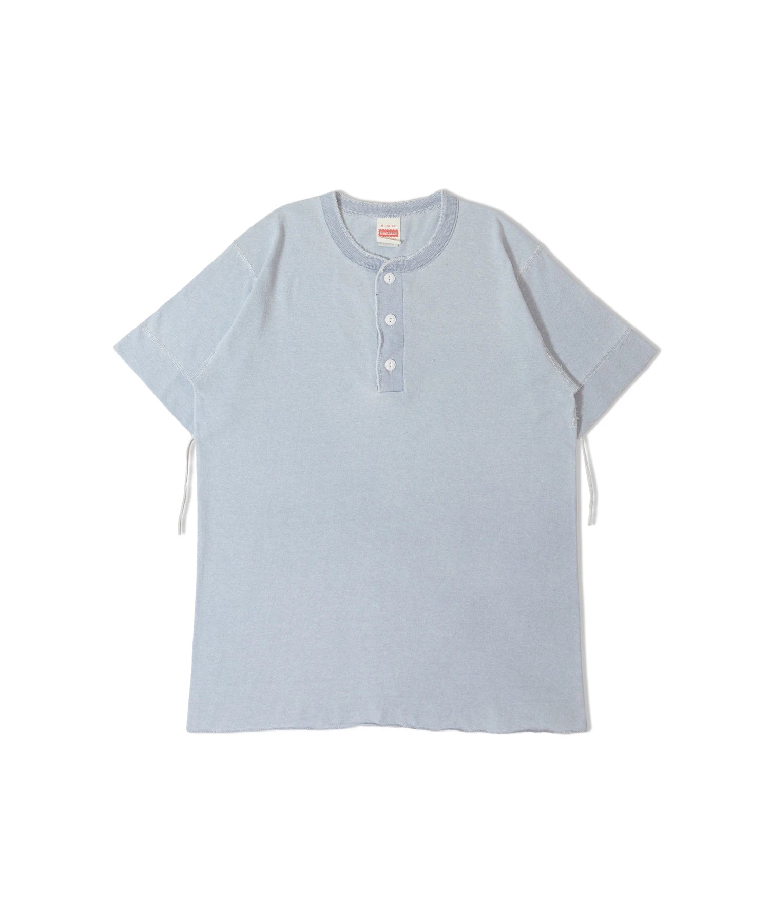 Healthknit/ヘルスニット INDIGO HENLEY NECK SHORT SLEEVE TEE