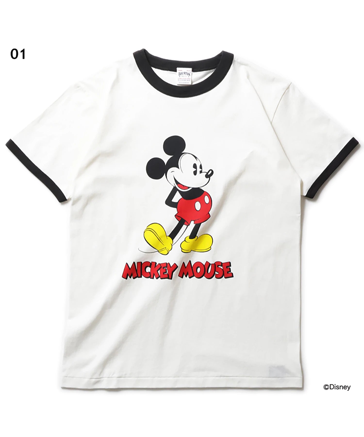 HOUSTON- MICKEY PRINT　RINGER　S/S TEE