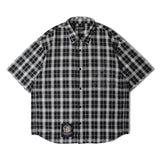【GALFY×GALLIS ADDICTION】安心の十字架キラキラチェックSSシャツ