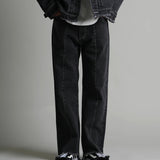 JE-FRINGE DENIM PANTS