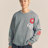 GA JQ-FLOWER＆LOGO KNIT