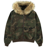 SUPPLIER/サプライヤー Faux Fur Cross Zip Hoodie