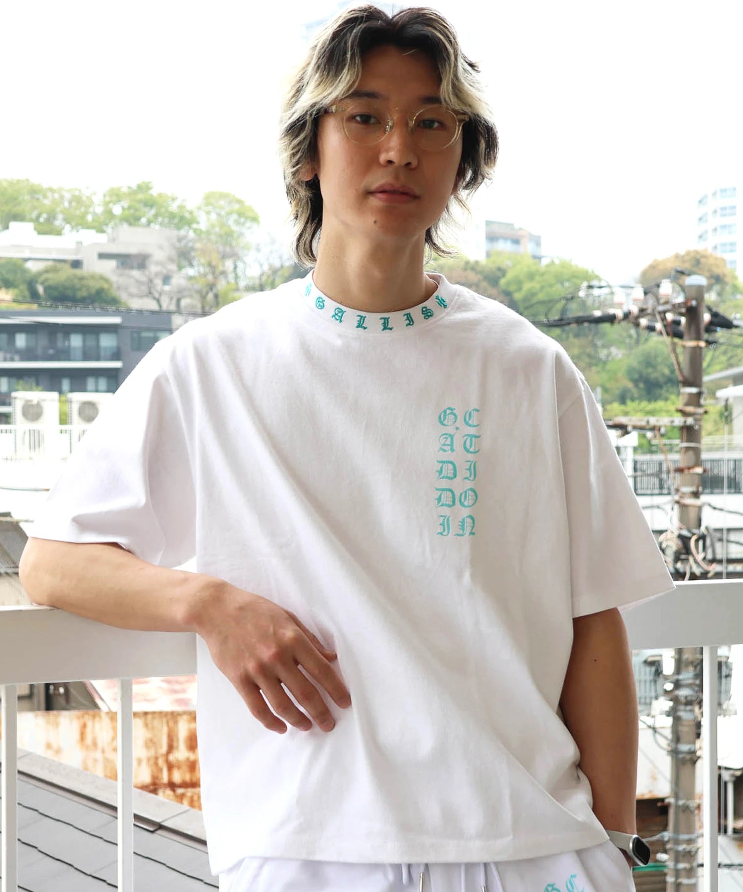 GA Color 刺繍&Print S/S Tee