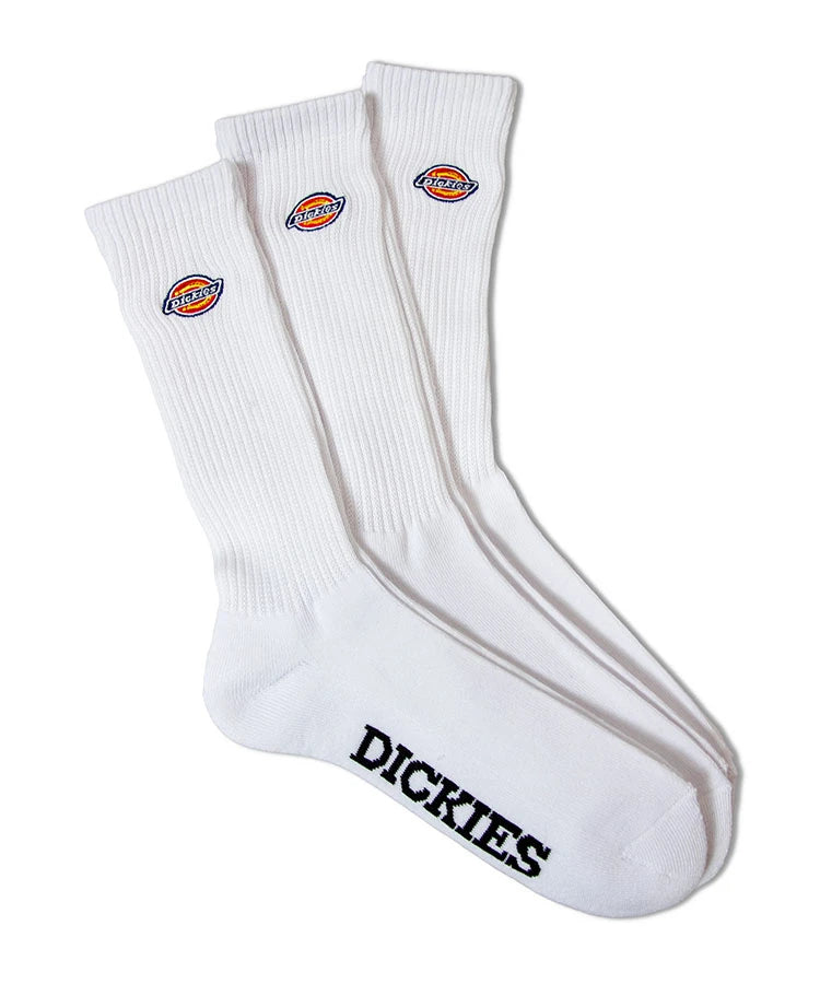 DICKIES ﾛｺﾞ刺繍底ﾊﾟｲﾙ ｸﾙｰｿｯｸｽ 3Pﾊﾟｯｸ
