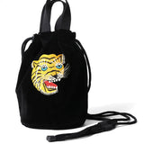 HOUSTON VELVETEEN EFFECT BAG TIGER