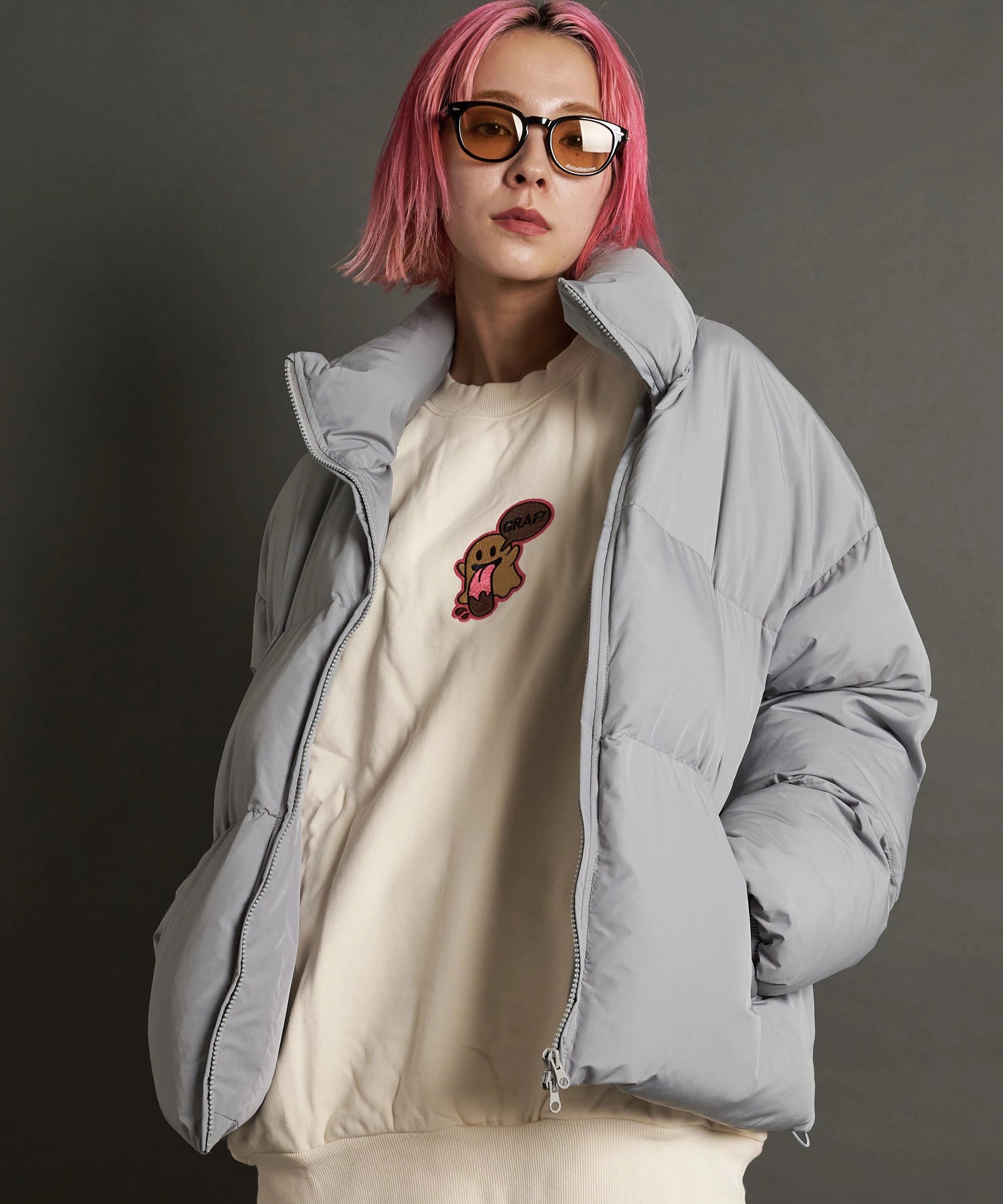 WEB限定 JE.中綿スタンド ボリュームパフJKT