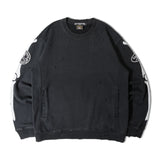 VANSON×MASTERMIND WORLD/バンソン×マスターマインドワールド ダメージ 裏毛クルーネック スウェット REGULAR FIT