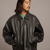 SKOOKUM.JE LAMB LEATHER ZIP JACKET