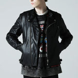 【THE ROLLING STONES×JACKROSE】 COW LEATHER SEMI DOUBLE STAND RIDERS