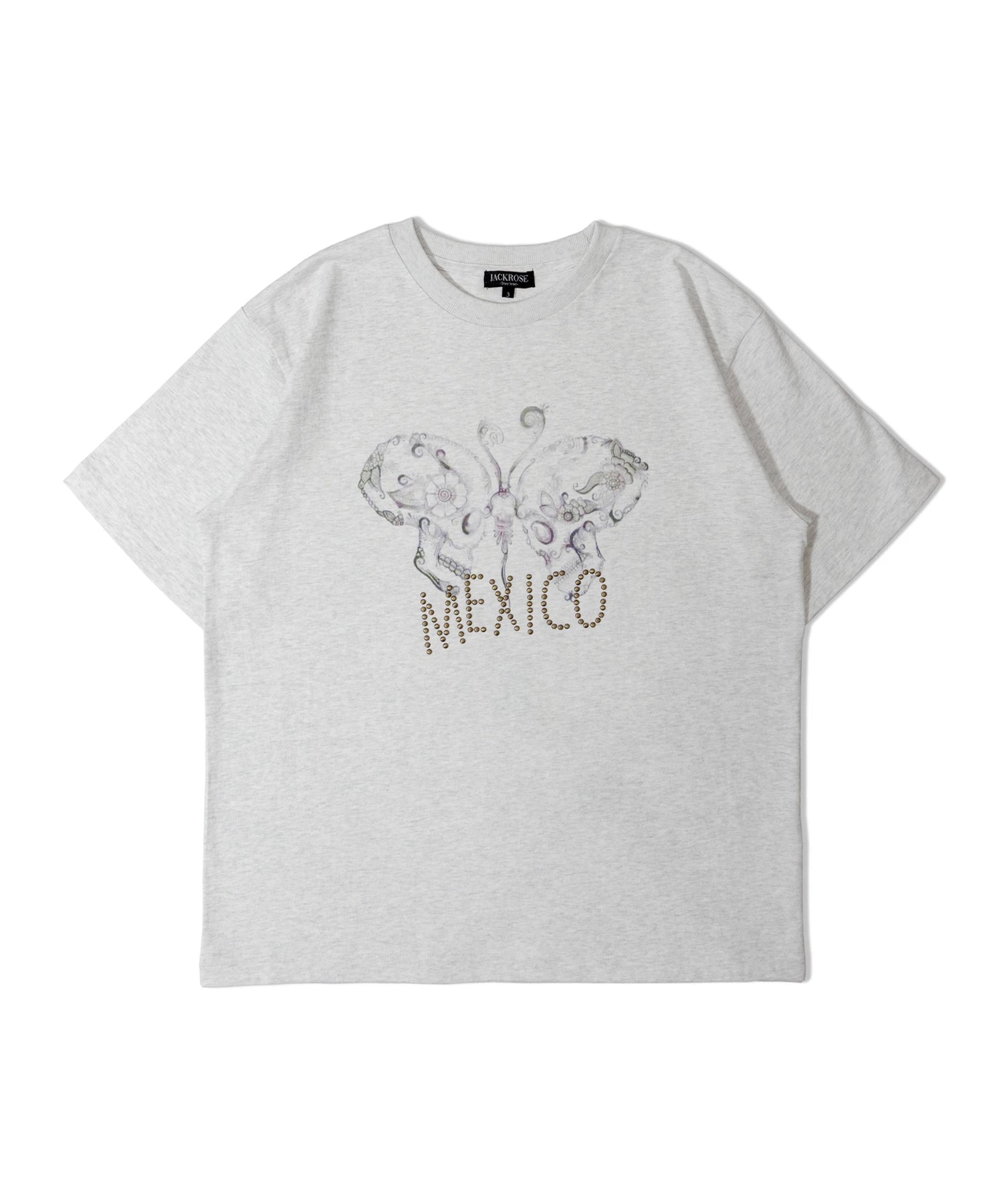 JE STUDS PRINT SS TEE