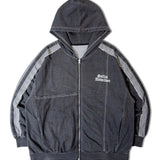 GA 切替DENIM ZIP HOODIE