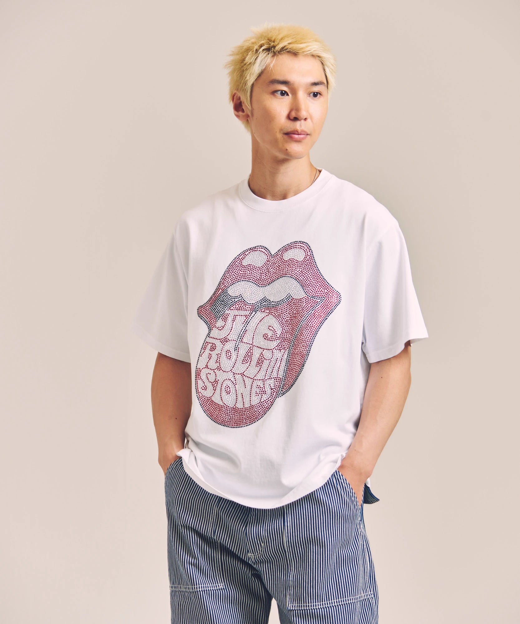 B-TRS-Lips&Tongue ラインストーン-SSTEE