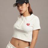 GA HEART ﾘﾌﾞｼｮｰﾄ丈ﾍﾝﾘｰTEE