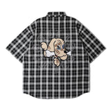 【GALFY×GALLIS ADDICTION】安心の十字架キラキラチェックSSシャツ