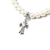 GA Pearl Cross Top Bracelet