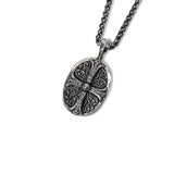 GA Oval Cross Necklace