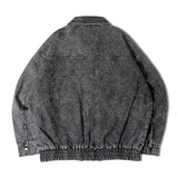 JE-デニムケミカルウォッシュブルゾン