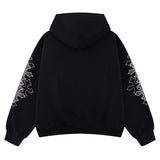 SUPPLIER/サプライヤー Multiple Cross Leather Patch Zip Hoodie