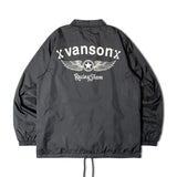 vanson/バンソン ロゴ・ナイロン コーチJKT