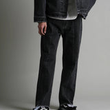 JE-FRINGE DENIM PANTS