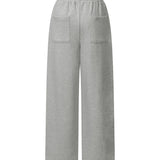 MUCENT/ムセント CROSS LEATHER PATCH SWEAT PANTS