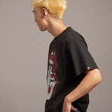 B-TRS PARIS/JPN PRINT&LINESTONE SS TEE