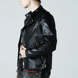 【THE ROLLING STONES×JACKROSE】 COW LEATHER SEMI DOUBLE STAND RIDERS