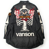 JACKROSE×VANSON×GALFY-骨犬 Demin Shirt