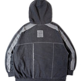 GA 切替DENIM ZIP HOODIE