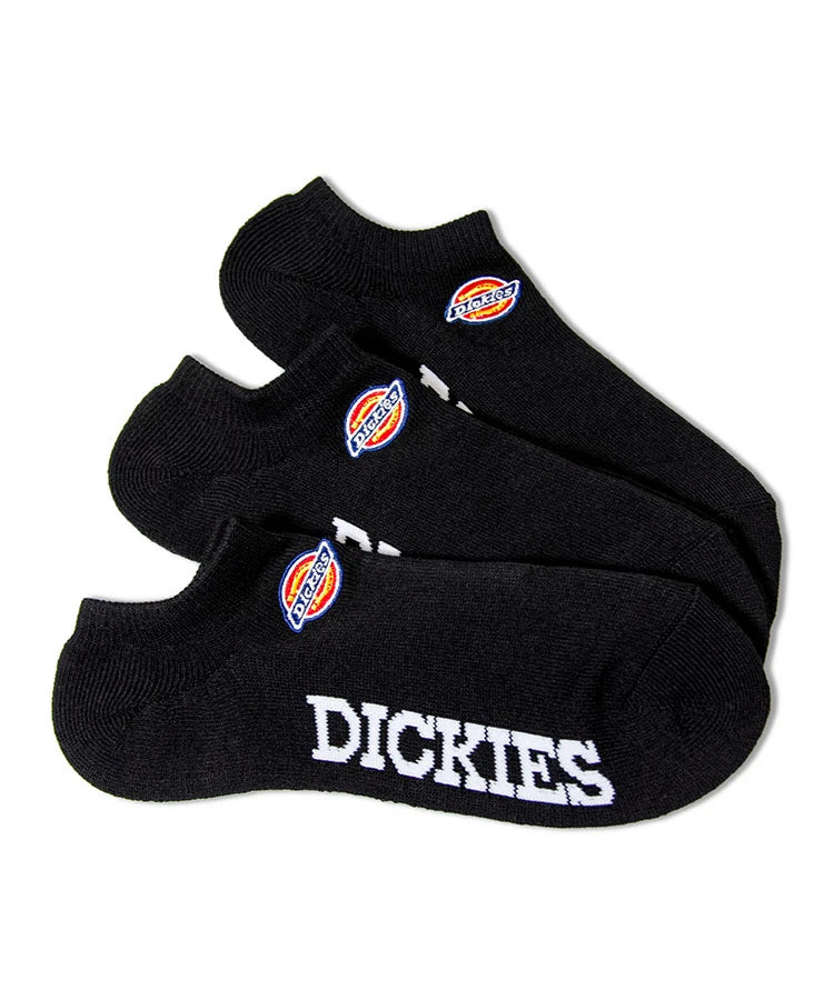 DICKIES ﾛｺﾞ刺繍底ﾊﾟｲﾙ ｽﾆｰｶｰｿｯｸｽ 3Pﾊﾟｯｸ