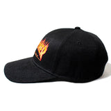 THRASHER FLAME LOGO 6P CAP