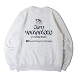 RUSSELLxGARY YAMAMOTO BACK LOGO CREW SHIRT