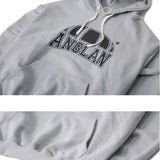 ANGLAN-Printing Wide Sweat Hoodie/アングラン ロゴパーカー