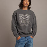 SCHOTT-SQUARE LOGO CREW SWEAT