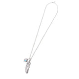 GA Feather-Turquoise Stone Necklace