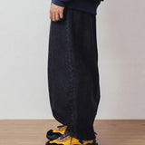 AG-Unbalance Long Tuck Denim Balloon Pants/アングラン アンバランスロングタックデニムバルーンパンツ