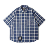 【GALFY×GALLIS ADDICTION】安心の十字架キラキラチェックSSシャツ
