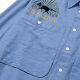 POLeR/ポーラー EMB POCKET CHAMBRAY L/S SHIRTS