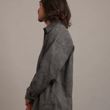 B-TRS PRINT DENIM SHIRTS