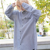 GA GINGHAM-CHECK SHIRT