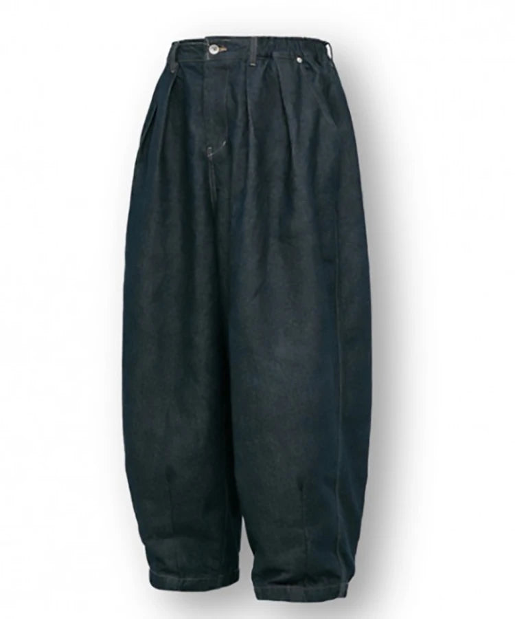 ANGLAN-Stone Vintage Denim Balloon Pant/アングラン デニムバルーンパンツ