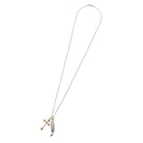 GA Wing Cross Necklace