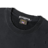 VANSON×MASTERMIND WORLD/バンソン×マスターマインドワールド ダメージ 裏毛クルーネック スウェット REGULAR FIT