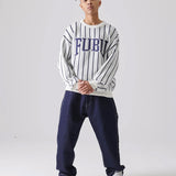 FUBU-Stripe Knit Pullover