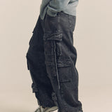 GA DENIM PARACHUTE CARGO PANTS